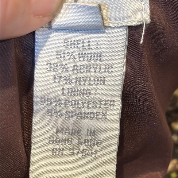 J Jill Brown and Green Blazer Structured Wool Blend - Picture 10 of 11